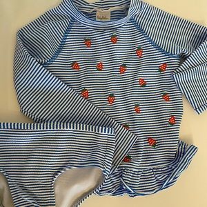 Mini Boden baby swimsuit set